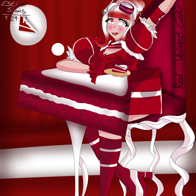 Red Velvet Cake 🟥🍰 [Food as people 24]