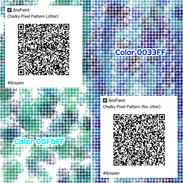 Chalky Pixel Pattern QR Codes