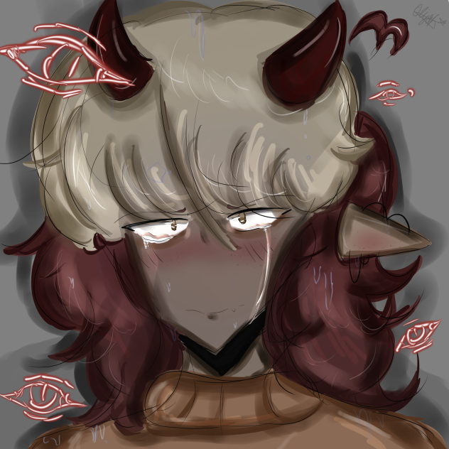 Sad demon boi 😪