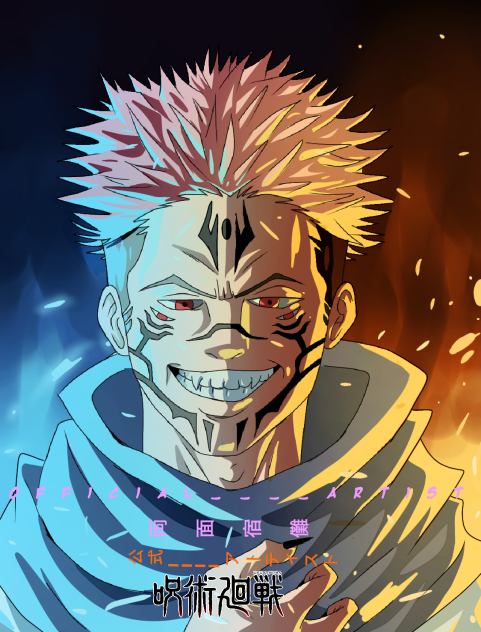 drawing sukuna from jujutsu kaisen