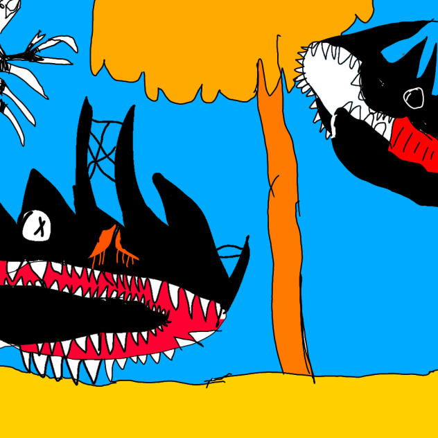 T Rex Versus Giganotosaurus IbisPaint t-rex-versus-giganotosaurus-ibispaint