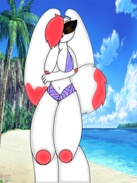 Bunny at the beach