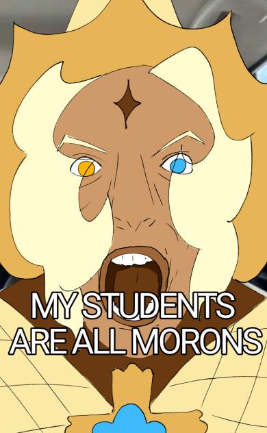 MY STUDENTS ARE ALL MORONS