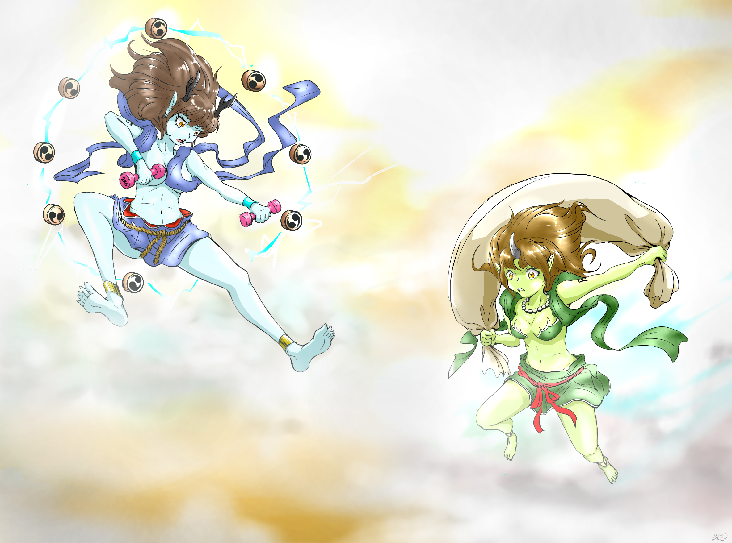 風神雷神 W Ibispaint