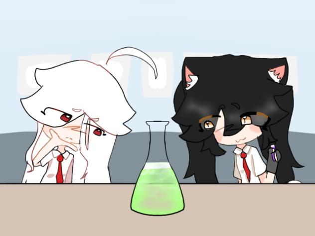 Eris & Ryu’s science project exploded 😭🧪