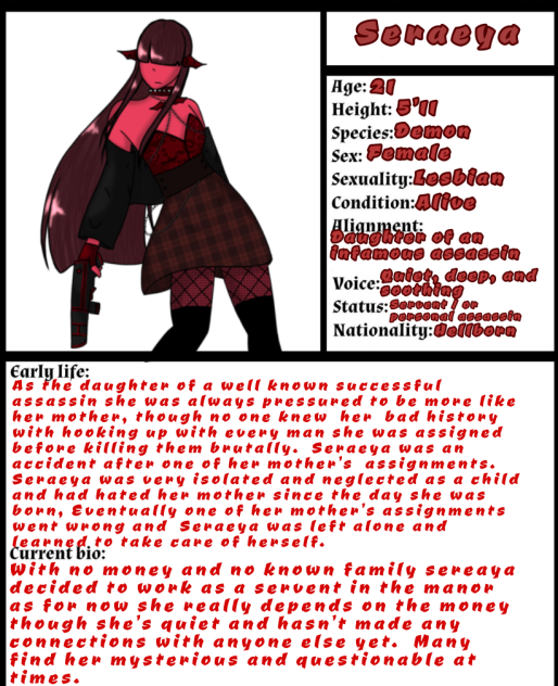 Fan character for Lilith Vakarian’s com