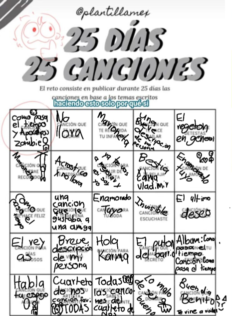25 días 25 canciones