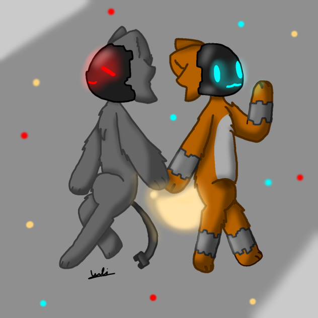 Woft Fox friend(woft) and me ( fox) - ibisPaint