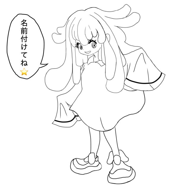 線画。