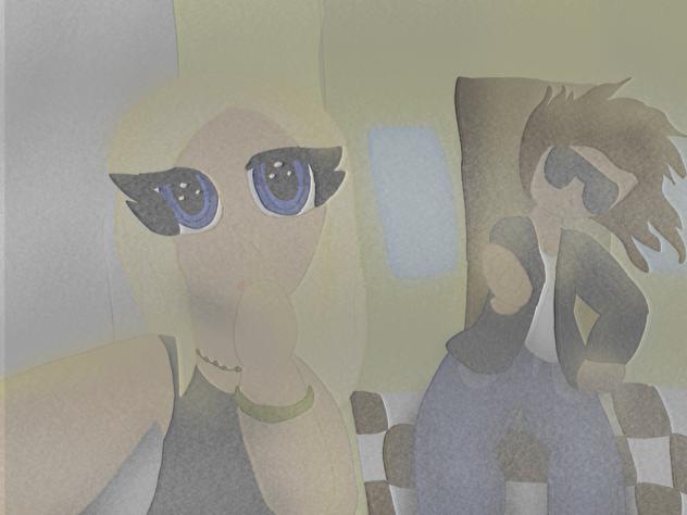 what is she doing😥 - ibisPaint