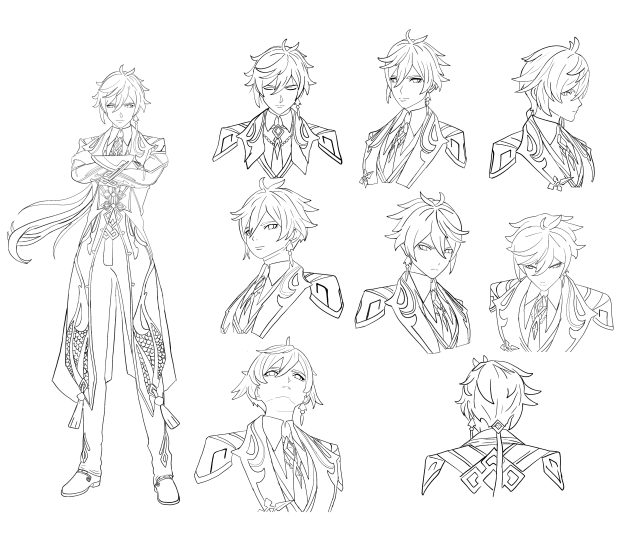 Zhongli character sheet