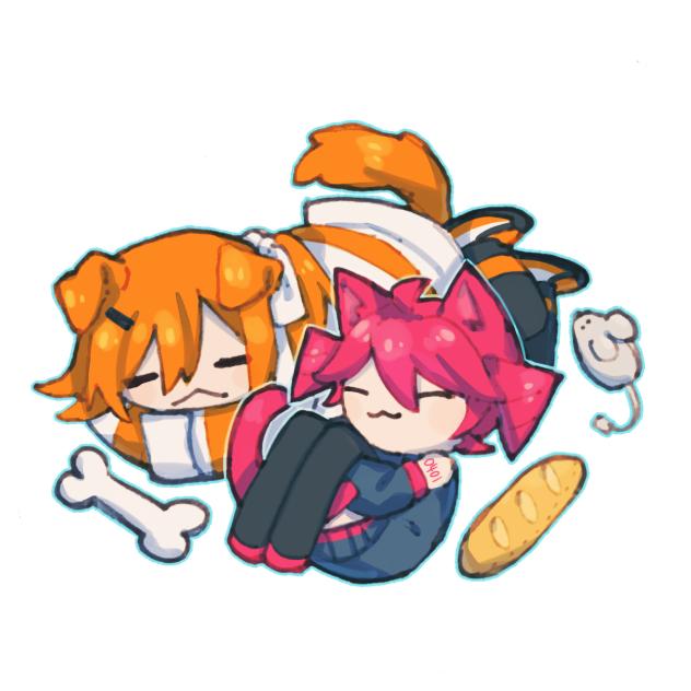 犬耳レイと猫耳テト