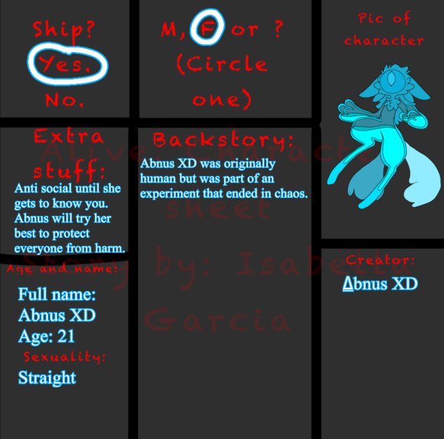 Sheet for Alive