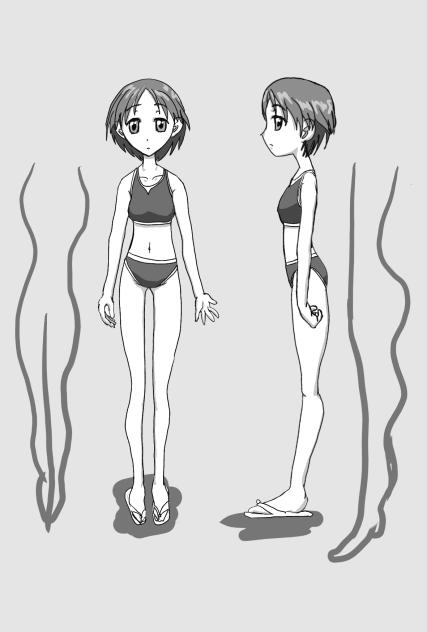 女性体型の練習
