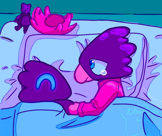 Baby tokoyami and dark shadow