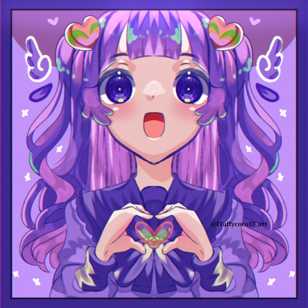 ❤︎💜。