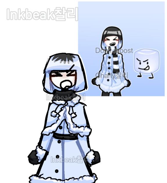 Ice Cube Gijinka Current vs first design