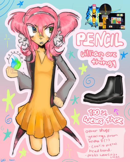 pencil gijinka yea yea yeah