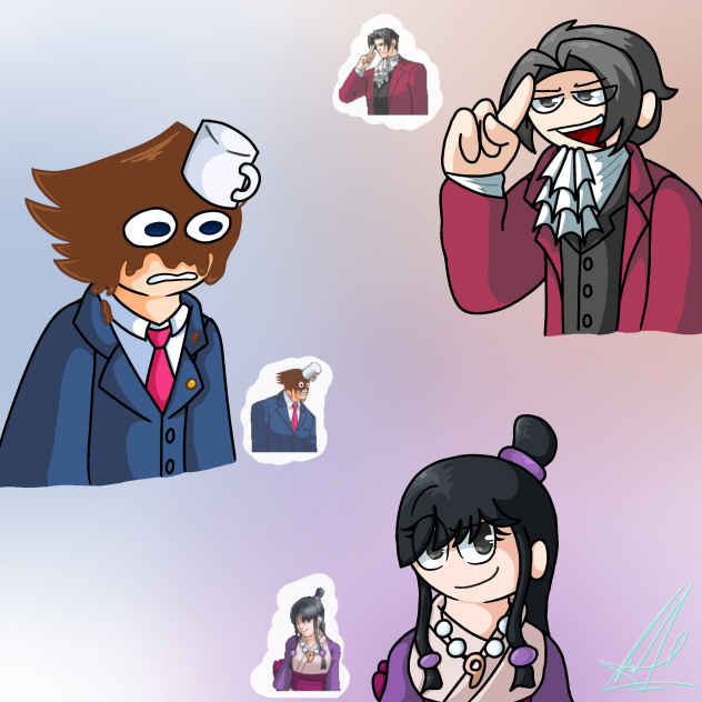 Phoenix Wright drawnings!