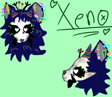 Xeno🖤💚🩷mah fursona