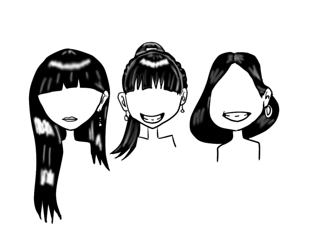 似顔絵　Perfume