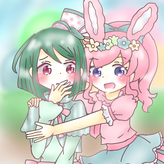 桃山みらい　緑川さら　イースター　プリチャン　みらさら