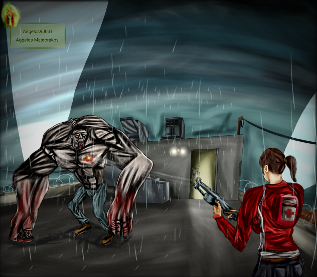 tank vs Zoey rooftop hospital fight