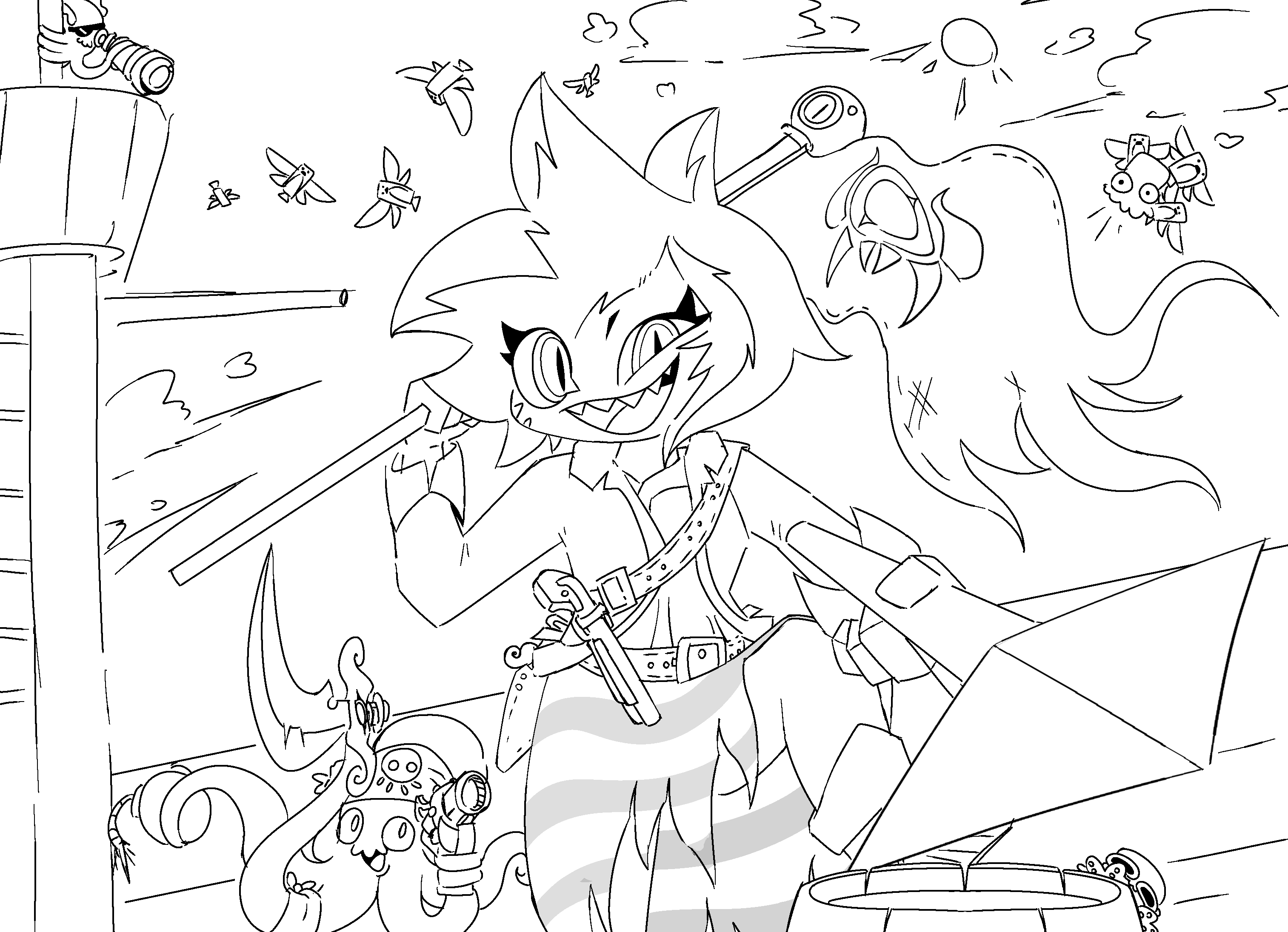 pirates 🏴‍☠️🦜 - ibisPaint