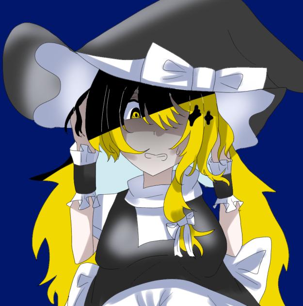 久しぶりに通常魔理沙描いた！