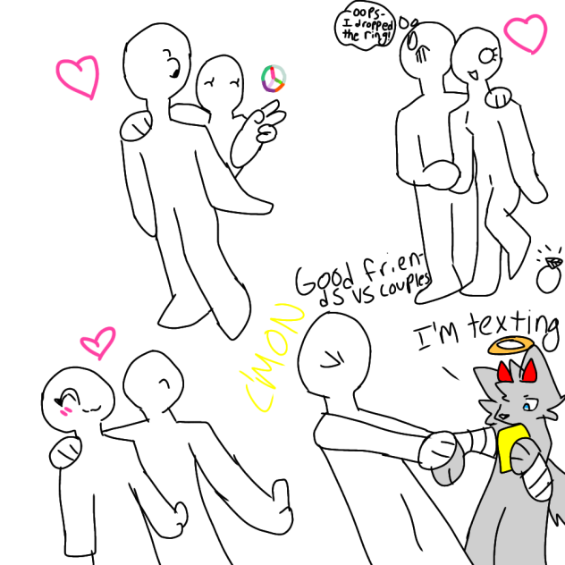 good friends vs couples collab