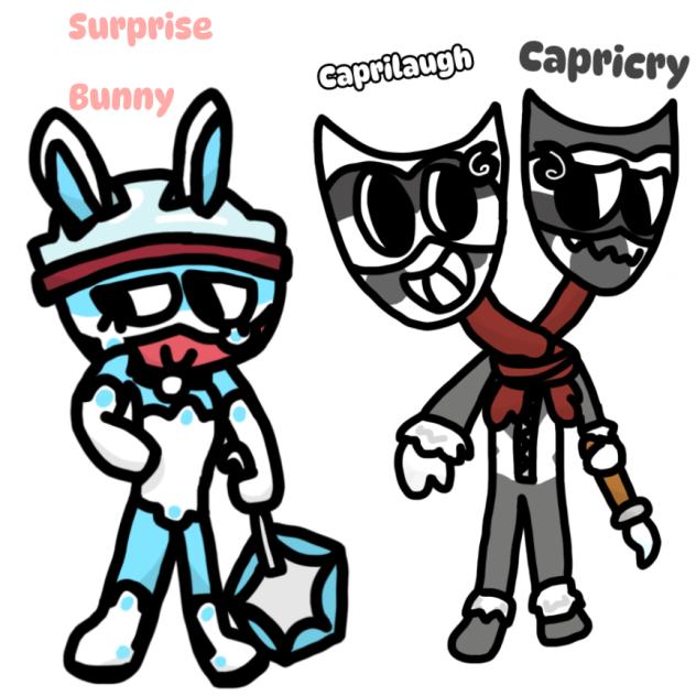 More designs for my Dandy’s World AU