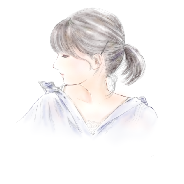 ポニーテール女子。