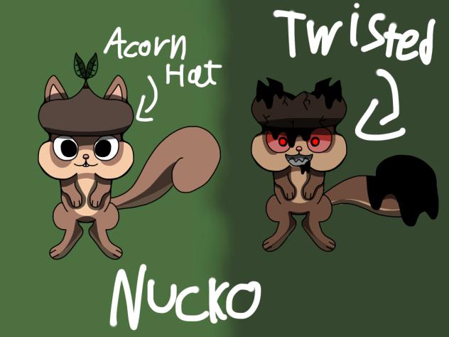 Nucko, new OC, Dandy’s World, Squirrel.