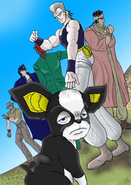 原作版 ジョジョの奇妙な冒険 第3部  全員集合