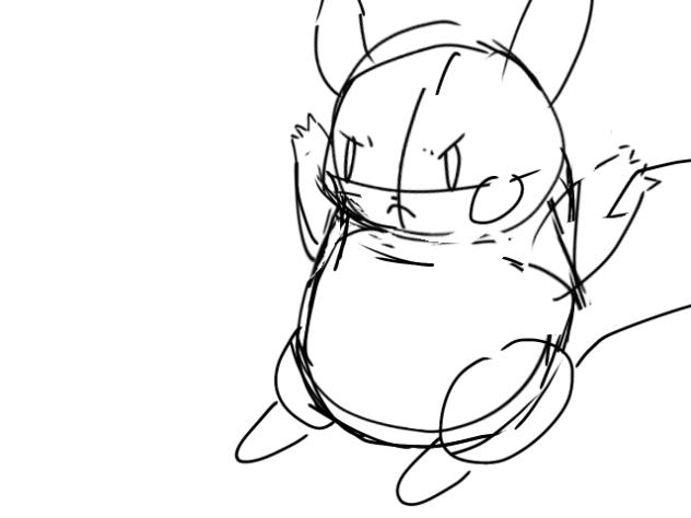 Pikachu iron tail test sketch