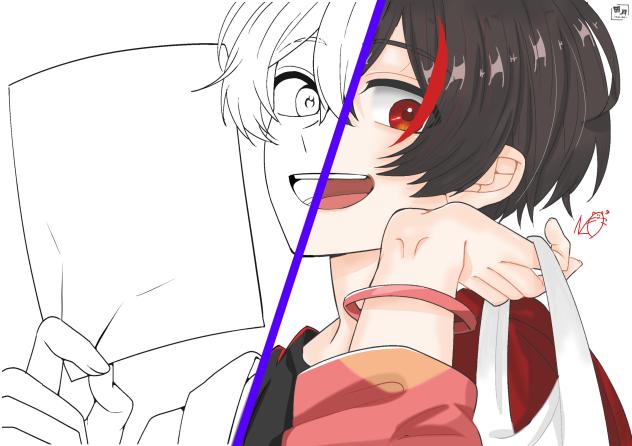 ゆあんくん 合作 無月さん線画