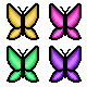 Pixels butterfly wing 2