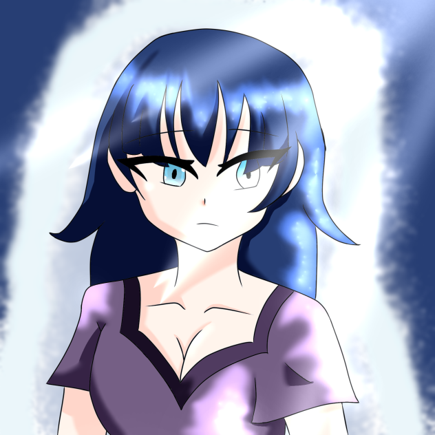 Girl in the Blue
