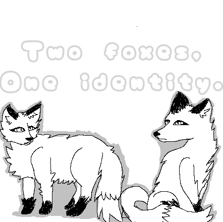 Two foxes, One identity. - ibisPaint