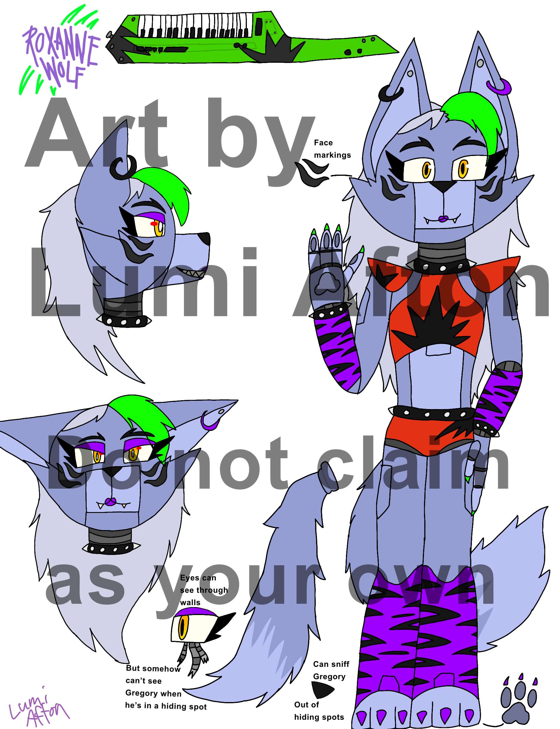Roxanne Wolf Reference Sheet - ibisPaint