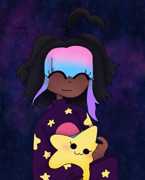 Celeste and Pluto's lil sis (Midnight)