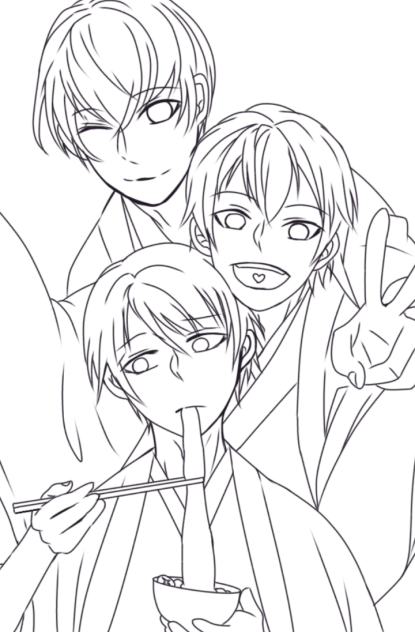 あけおめ！ 線画