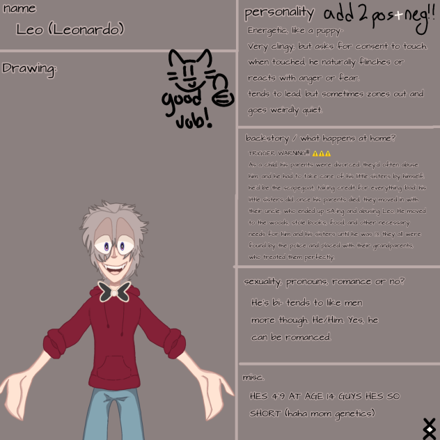 MAKESHIFT CHAR SHEET - ibisPaint