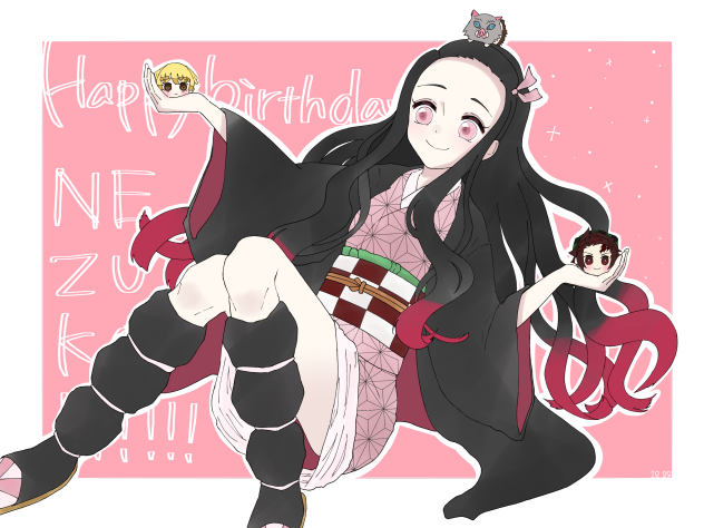 禰豆子誕生日絵