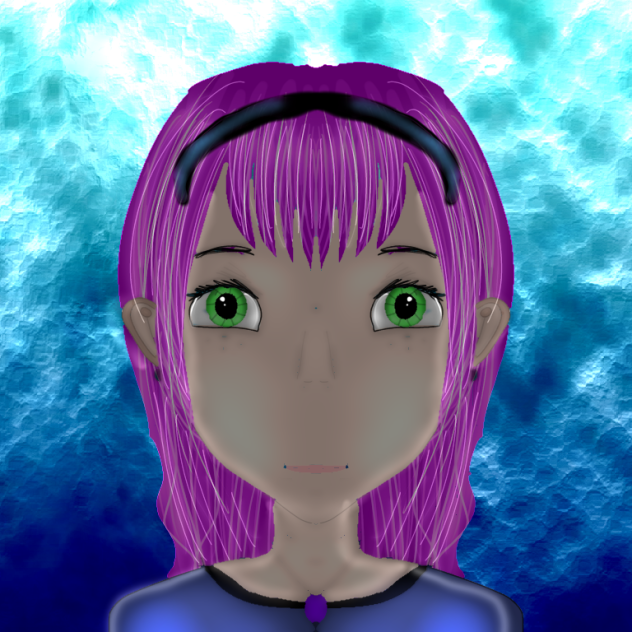 Girl in an aquarium