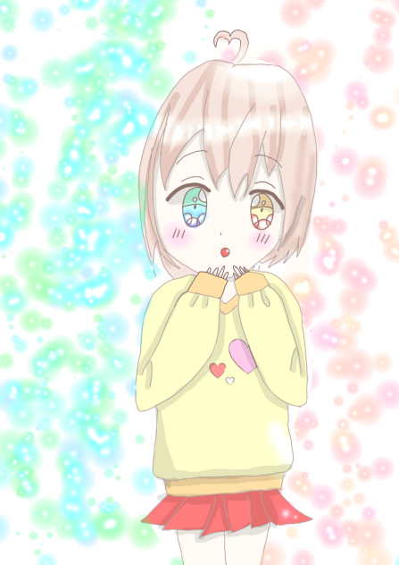 赤と青の女の子