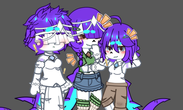 All of the sisters are looking at you
