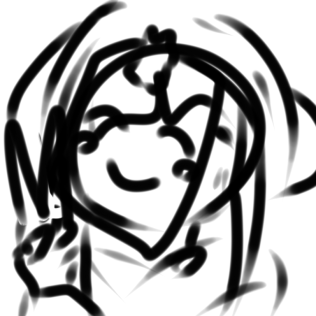 私の下絵は、いつも雑