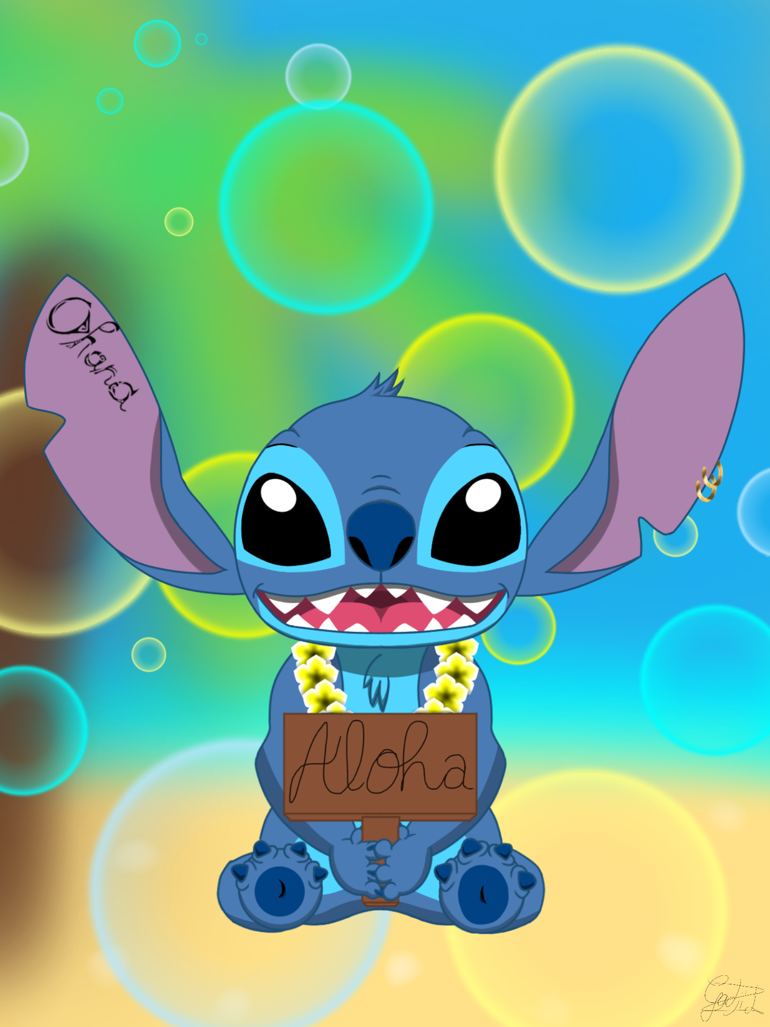 Aloha Stitch ibisPaint Hawaian stitch final by yerduf on deviantart