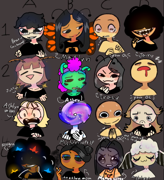 ♡︎✫彡Oc reactions thingy ミ★♡︎ collab